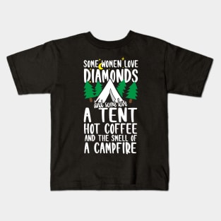 Women Camping Kids T-Shirt